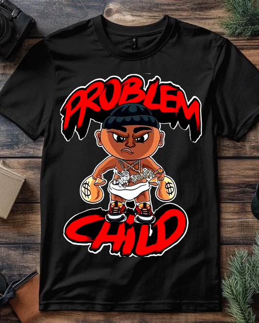 "Problem Child" Hustle Cartoon Oversized Tee