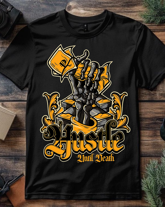 "Hustle Till Death" Oversized Streetwear Tee