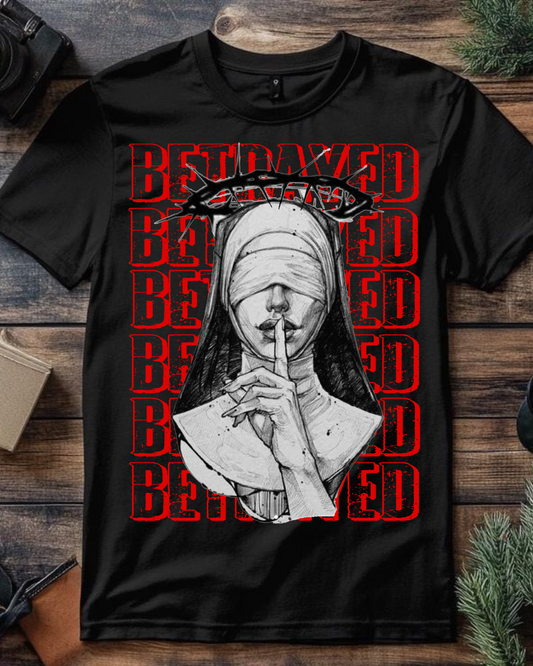 "Betrayed Silence" Oversized Graphic Tee