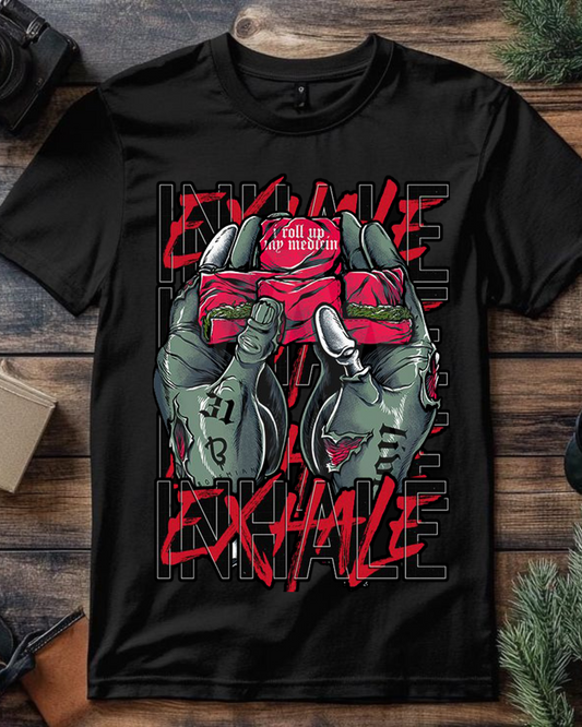 "Inhale Exhale" Rebel Street Oversized Tee